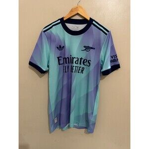 adidas Arsenal 24/25 Third Authentic Soccer Jersey Mens M Blue Purple IZ0112 NEW